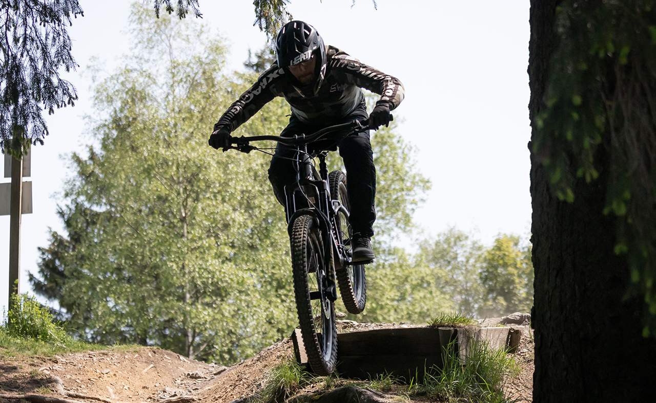 Harz-BnB Werkmeister - Drop in Strecke 3 im MSB-X-Trail-Bikepark in St. Andreasberg
